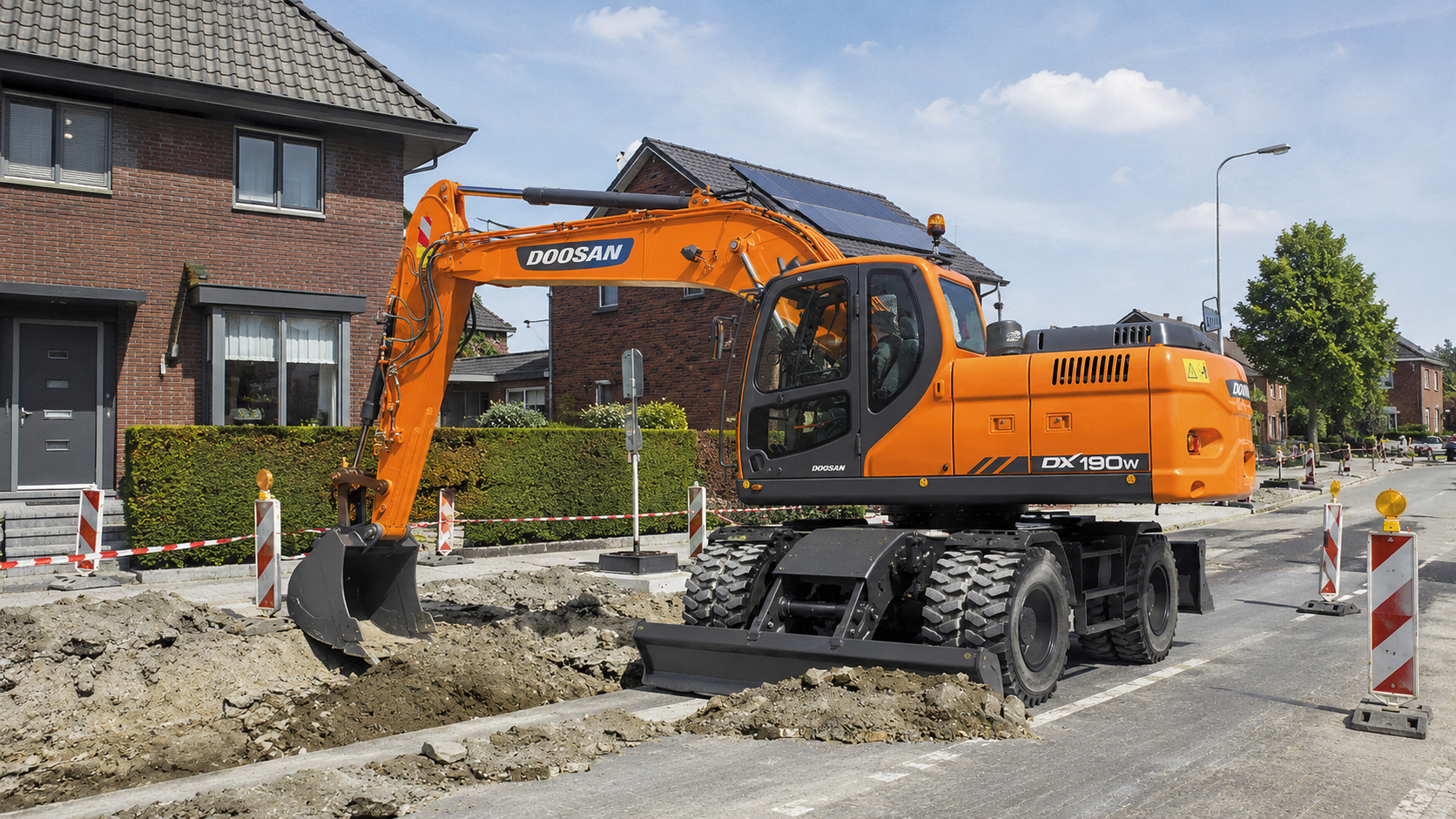 Колесный экскаватор Doosan S190W