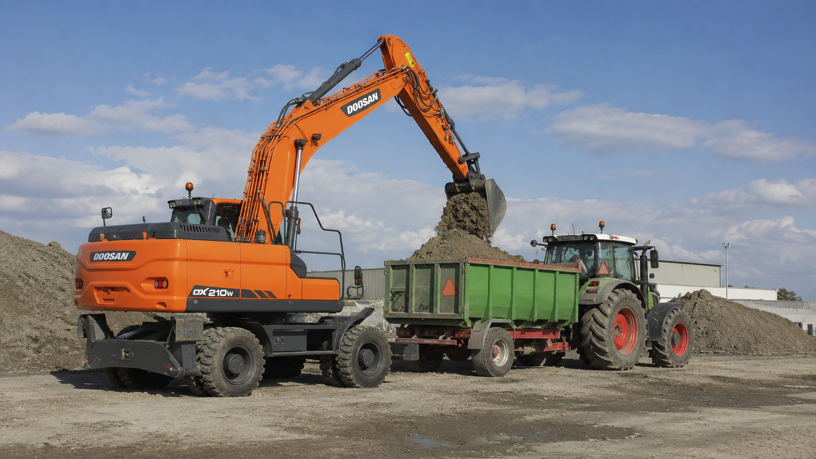 Колесный экскаватор Doosan S210W